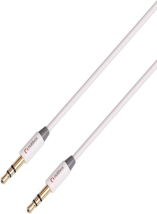 Outbox AUX 3.5 mm Cable, 1.2 Meters - White